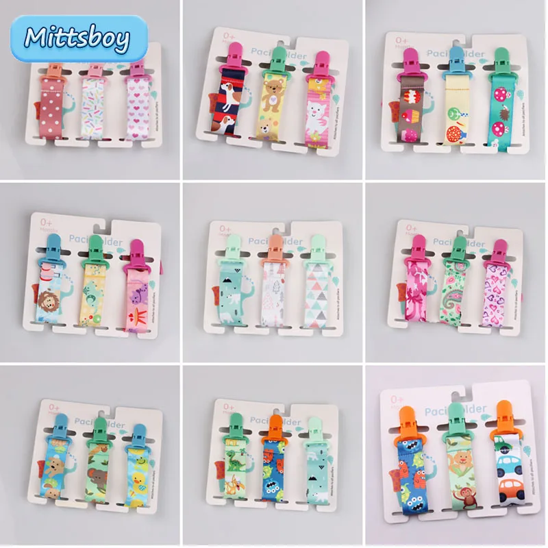 Baby Products Nipples - 3 adet/grup karikatür baskı bebek emzik