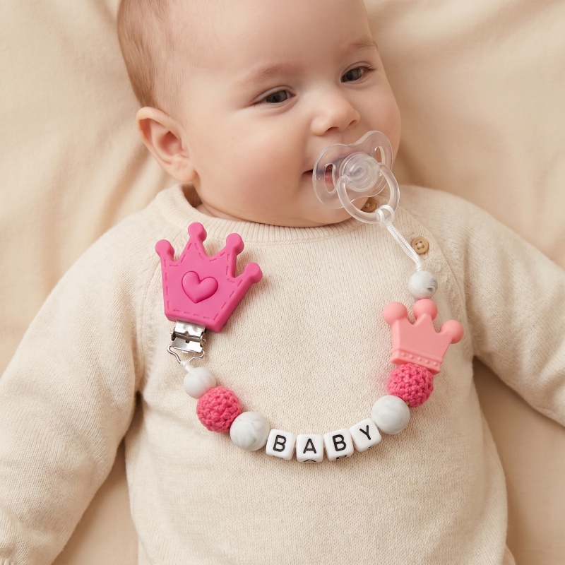 Baby Products Nipples - Kişiselleştirilmiş Bebek Emzik Klipsi Özel Ad