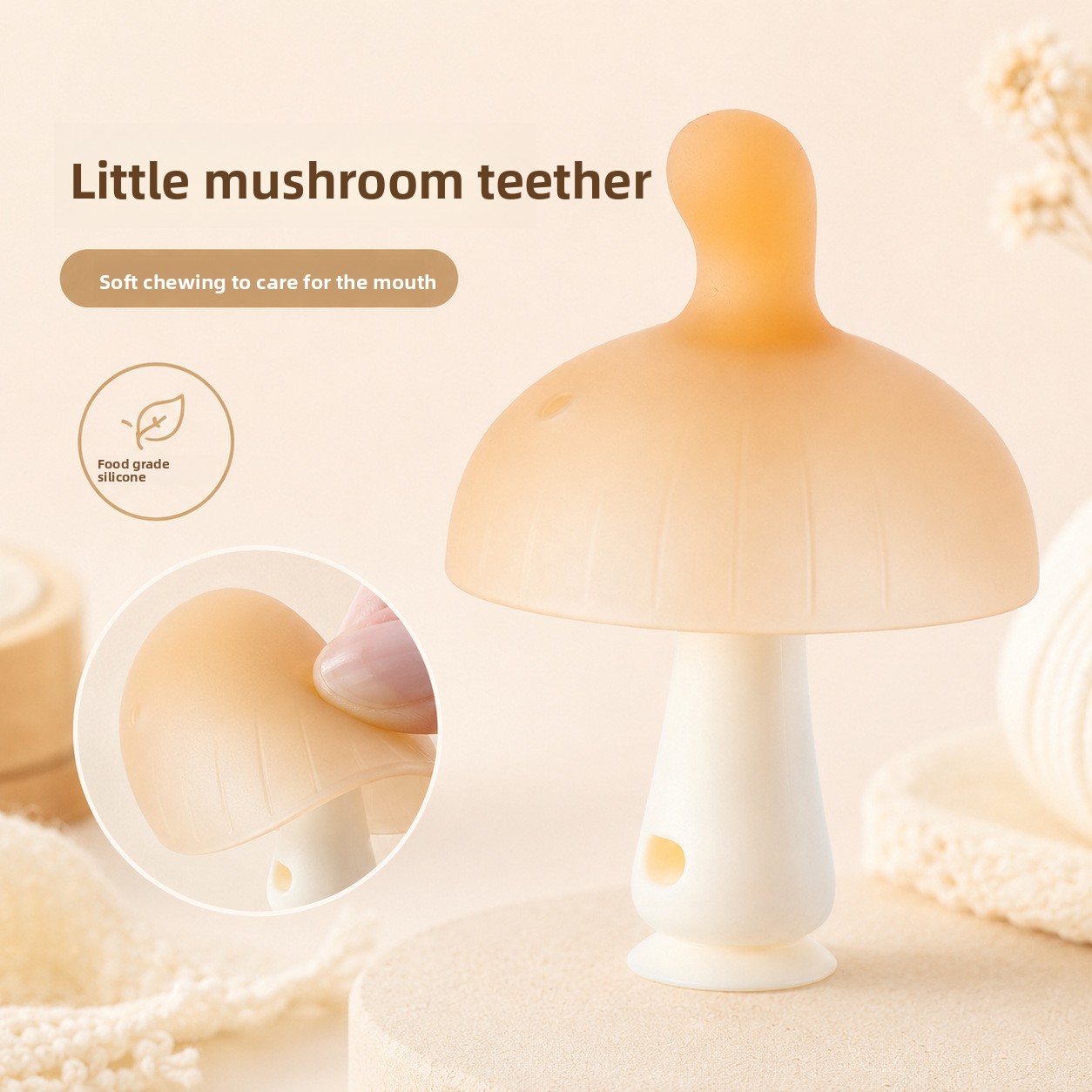 Baby Products Best - Somenie Yeni Gıda Sınıfı Silikon Mantar